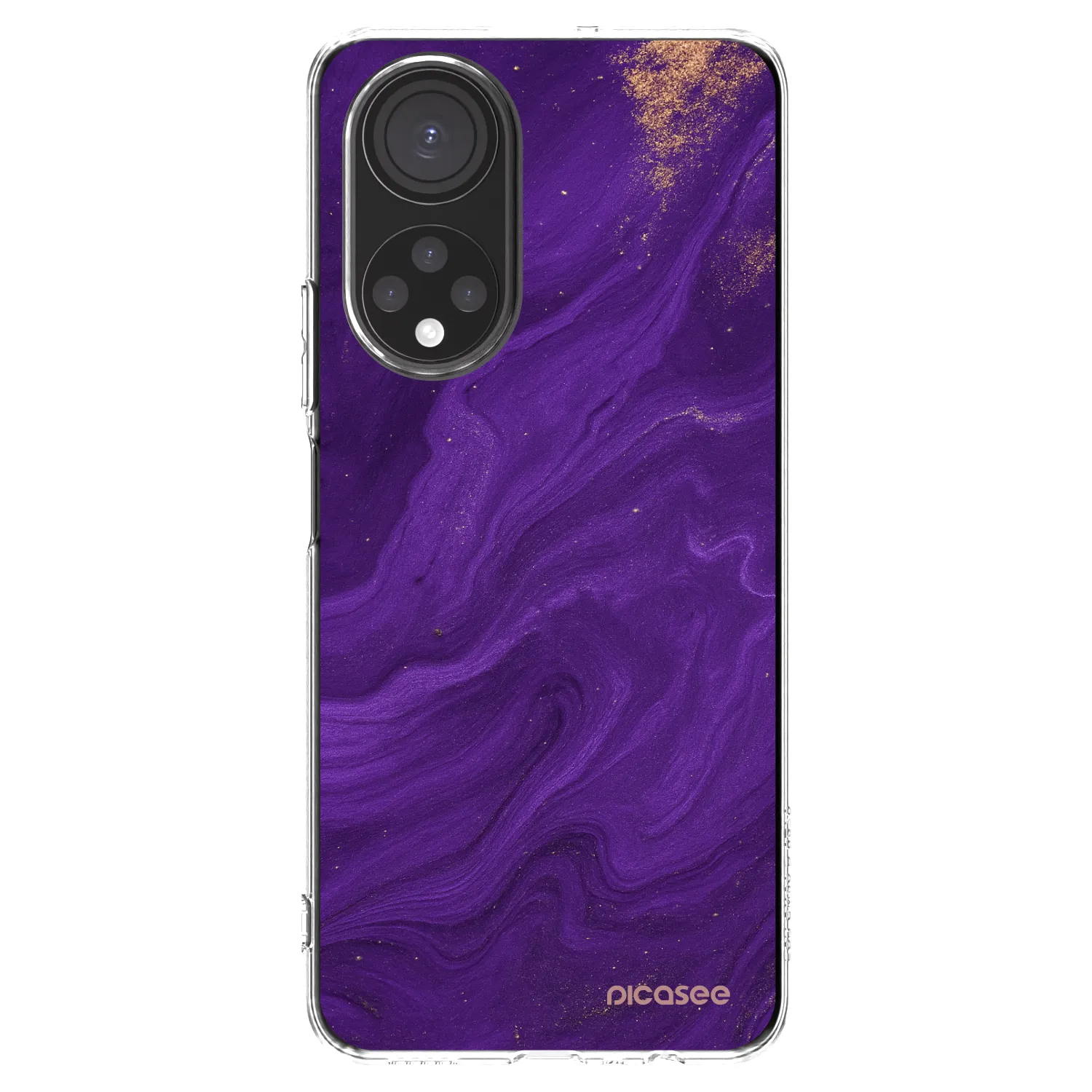 Picasee silikónový prehľadný obal pre Honor X7 - Purple