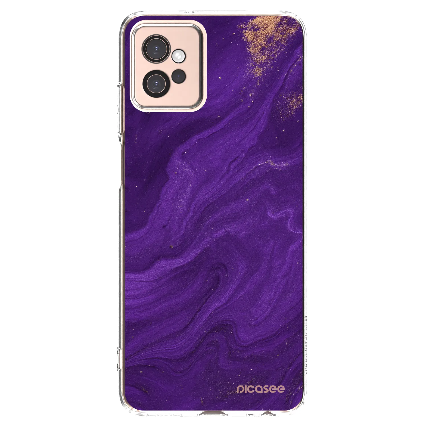 Picasee silikónový prehľadný obal pre Motorola Moto G32 - Purple
