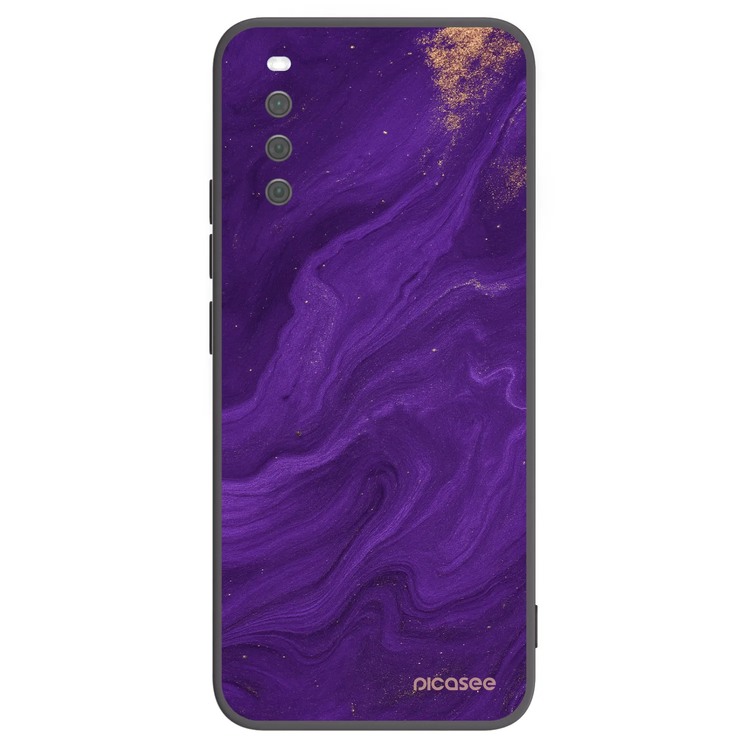 Picasee silikónový čierny obal pre Sony Xperia 10 III - Purple