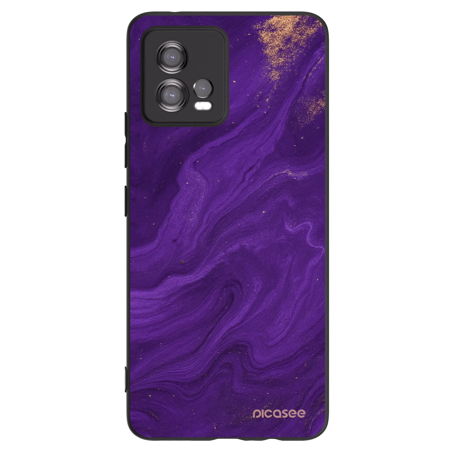 Picasee silikónový čierny obal pre Motorola Moto G72 - Purple