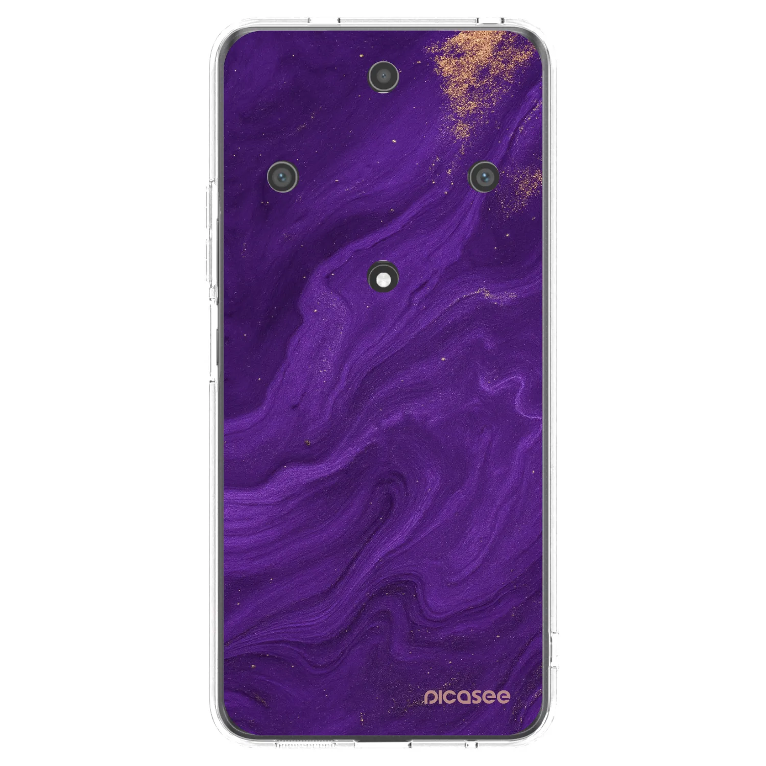 Picasee silikónový prehľadný obal pre Honor Magic5 Lite 5G - Purple