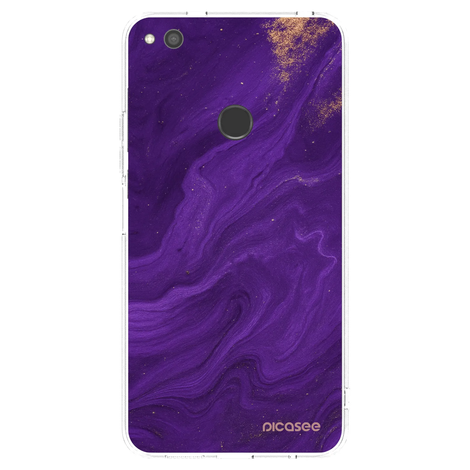 Picasee silikónový prehľadný obal pre Huawei P9 Lite 2017 - Purple