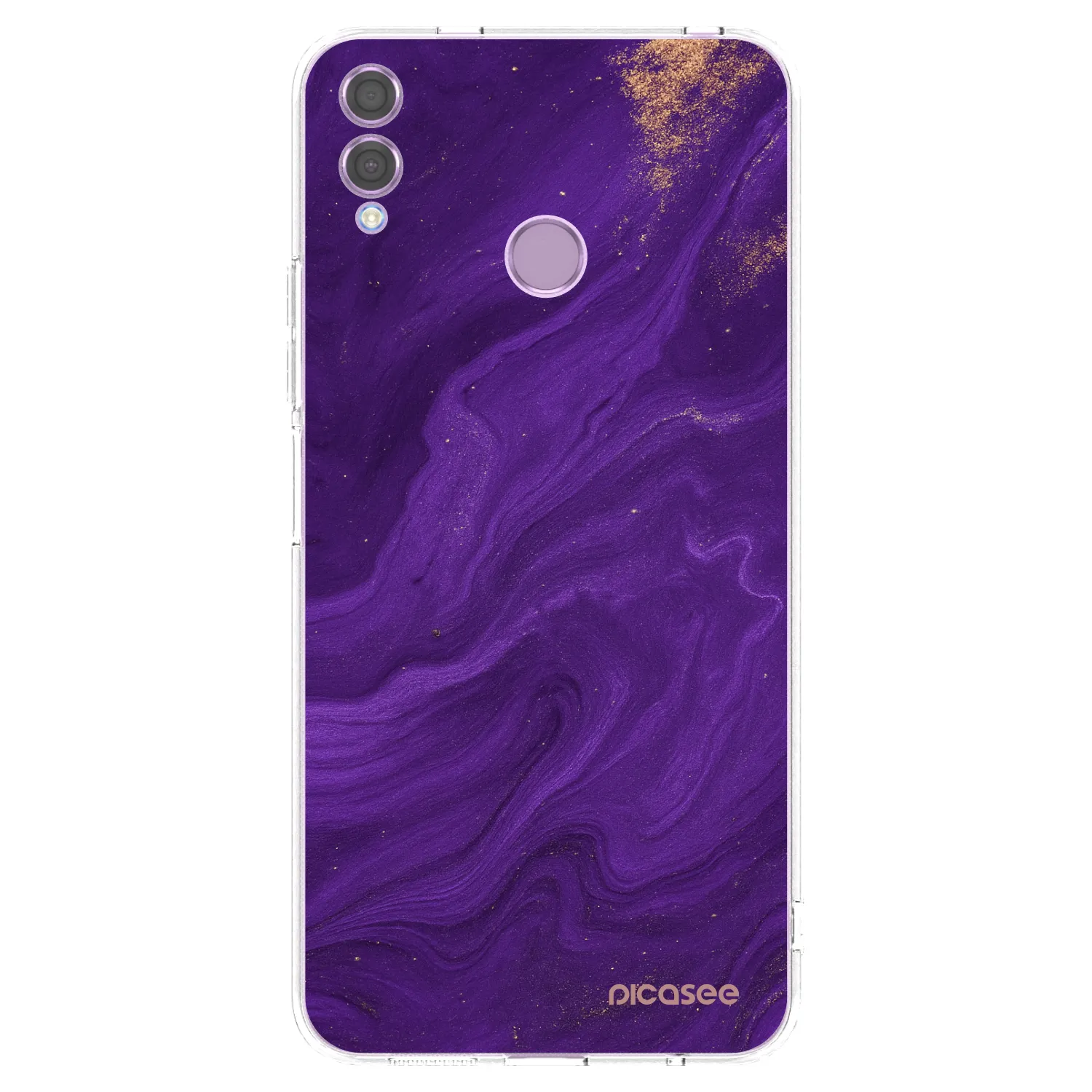 Picasee silikónový prehľadný obal pre Honor 8X - Purple