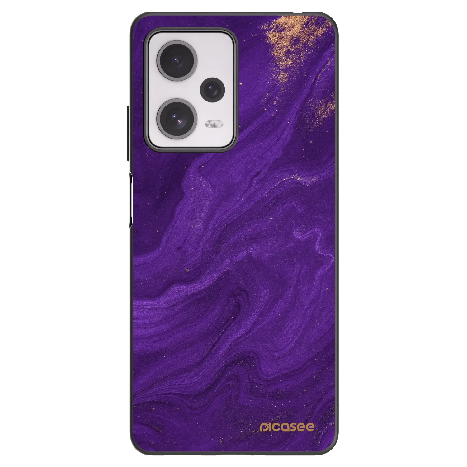 Picasee silikónový čierny obal pre Xiaomi Redmi Note 12 Pro+ 5G - Purple