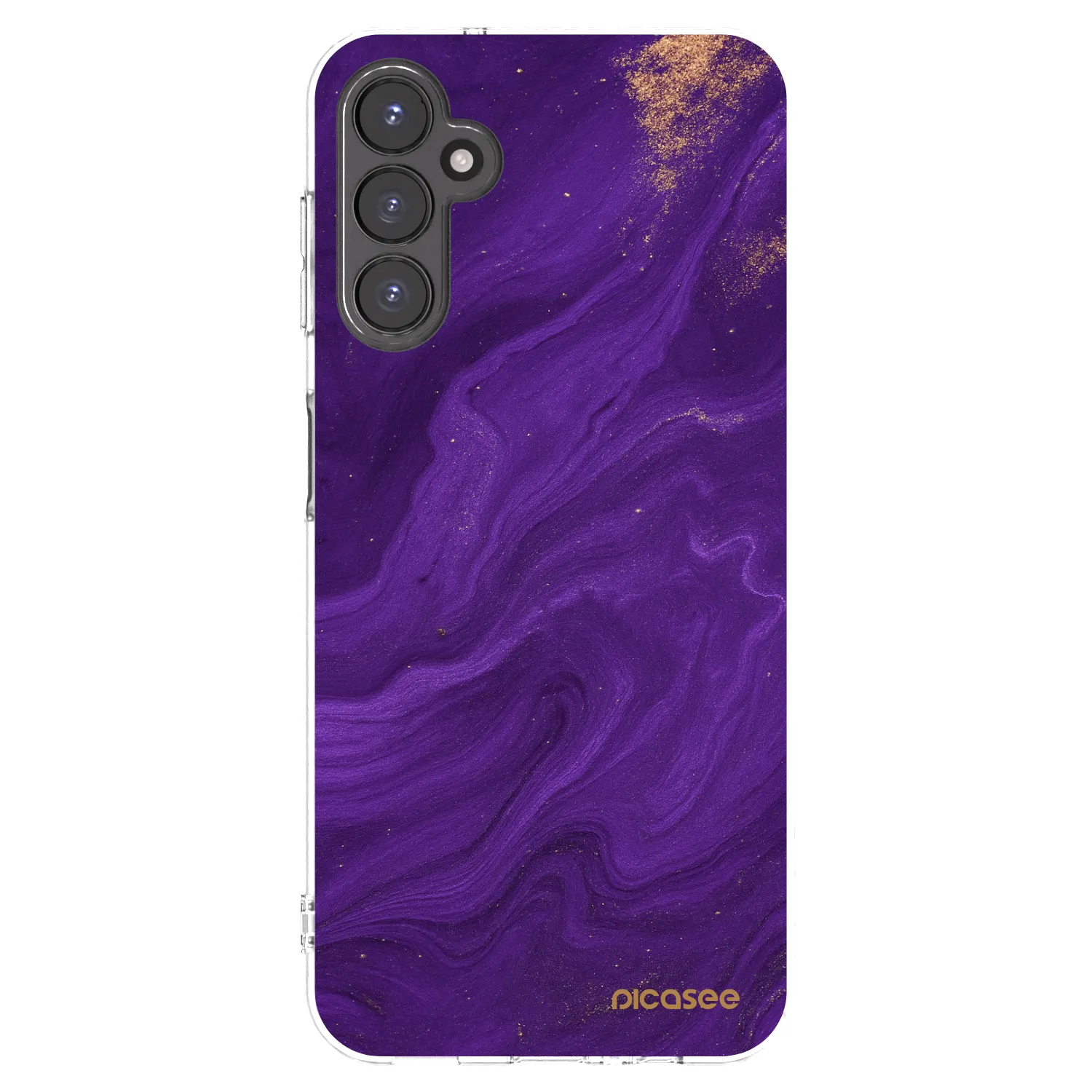 Picasee silikónový prehľadný obal pre Samsung Galaxy A14 4G A145R - Purple