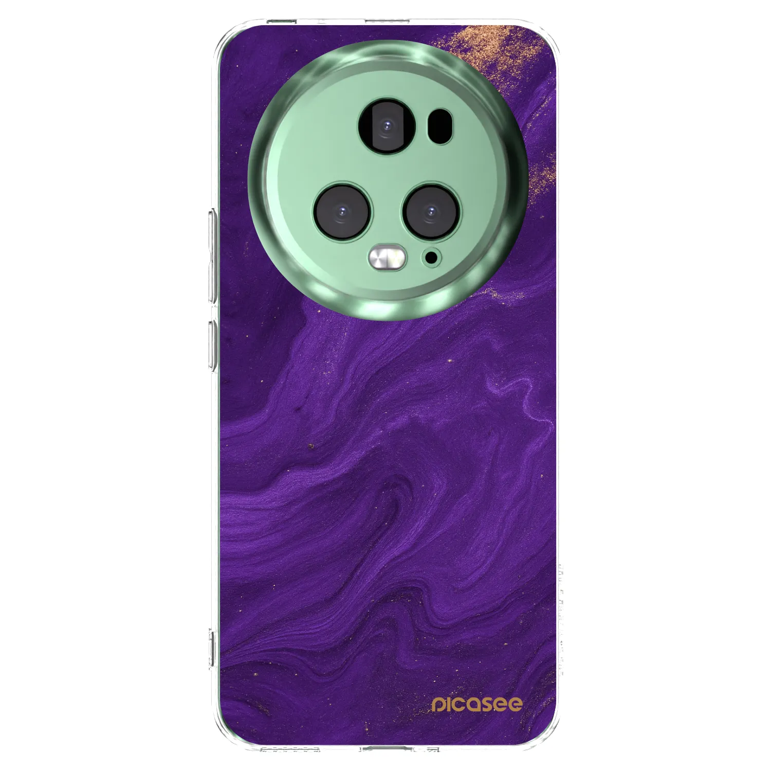Picasee silikónový prehľadný obal pre Honor Magic5 Pro - Purple