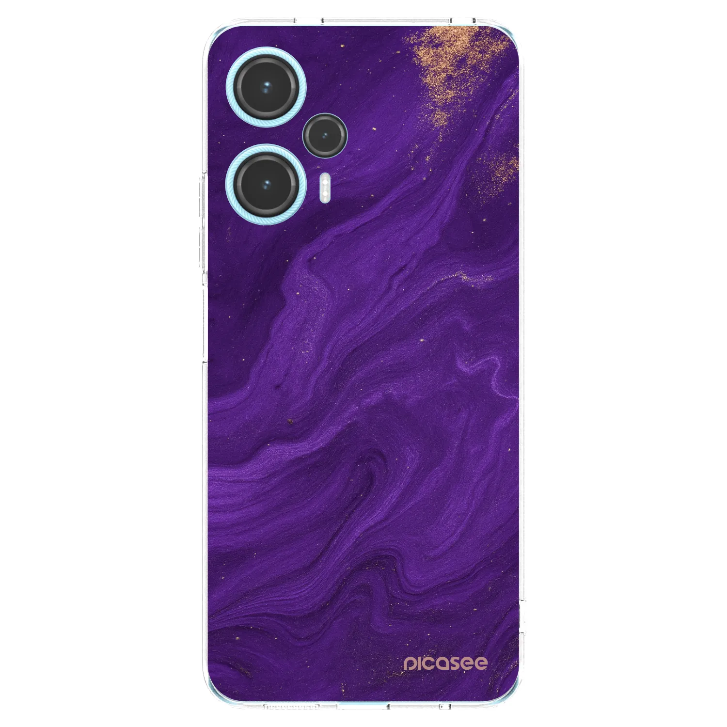 Picasee silikónový prehľadný obal pre Xiaomi Poco F5 - Purple