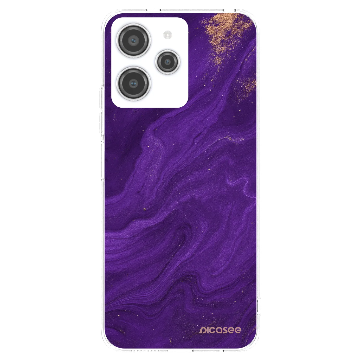 Picasee silikónový prehľadný obal pre Xiaomi Redmi 12 4G - Purple
