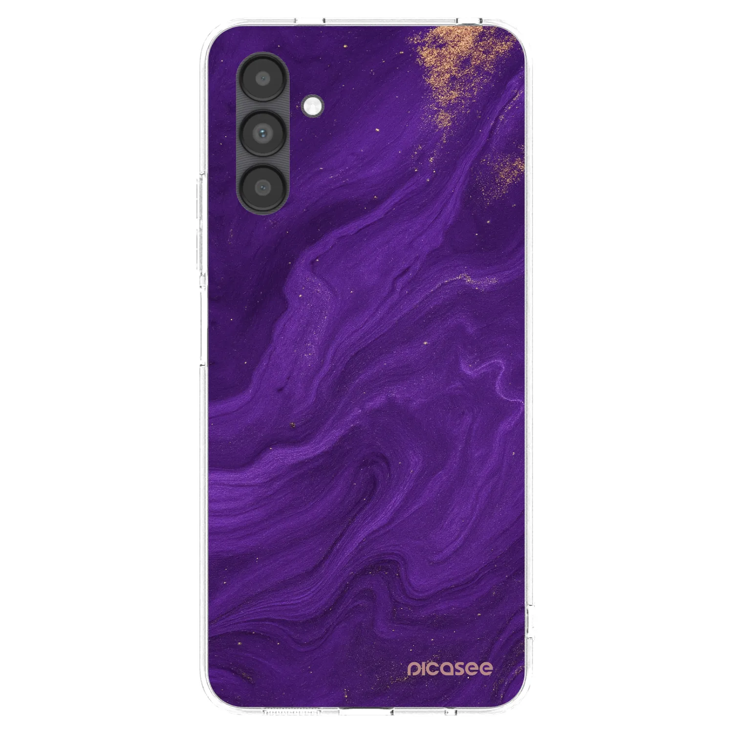 Picasee silikónový prehľadný obal pre Samsung Galaxy A04s A047F - Purple
