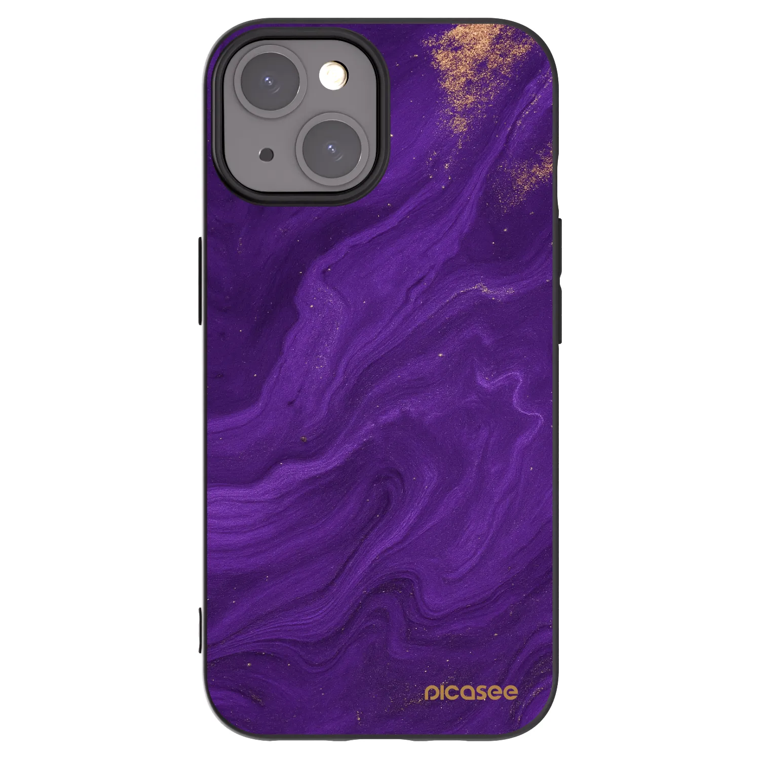 Picasee silikónový čierny obal pre Apple iPhone 15 - Purple