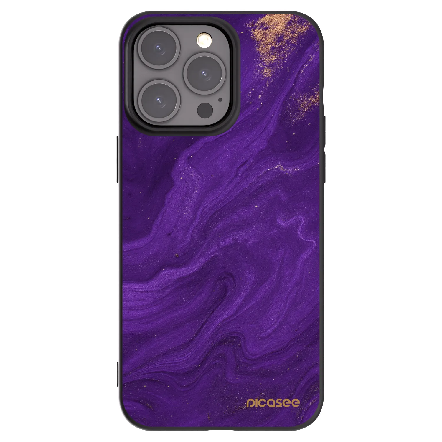 Silikónový čierny obal pre Apple iPhone 15 Pro Max - Purple