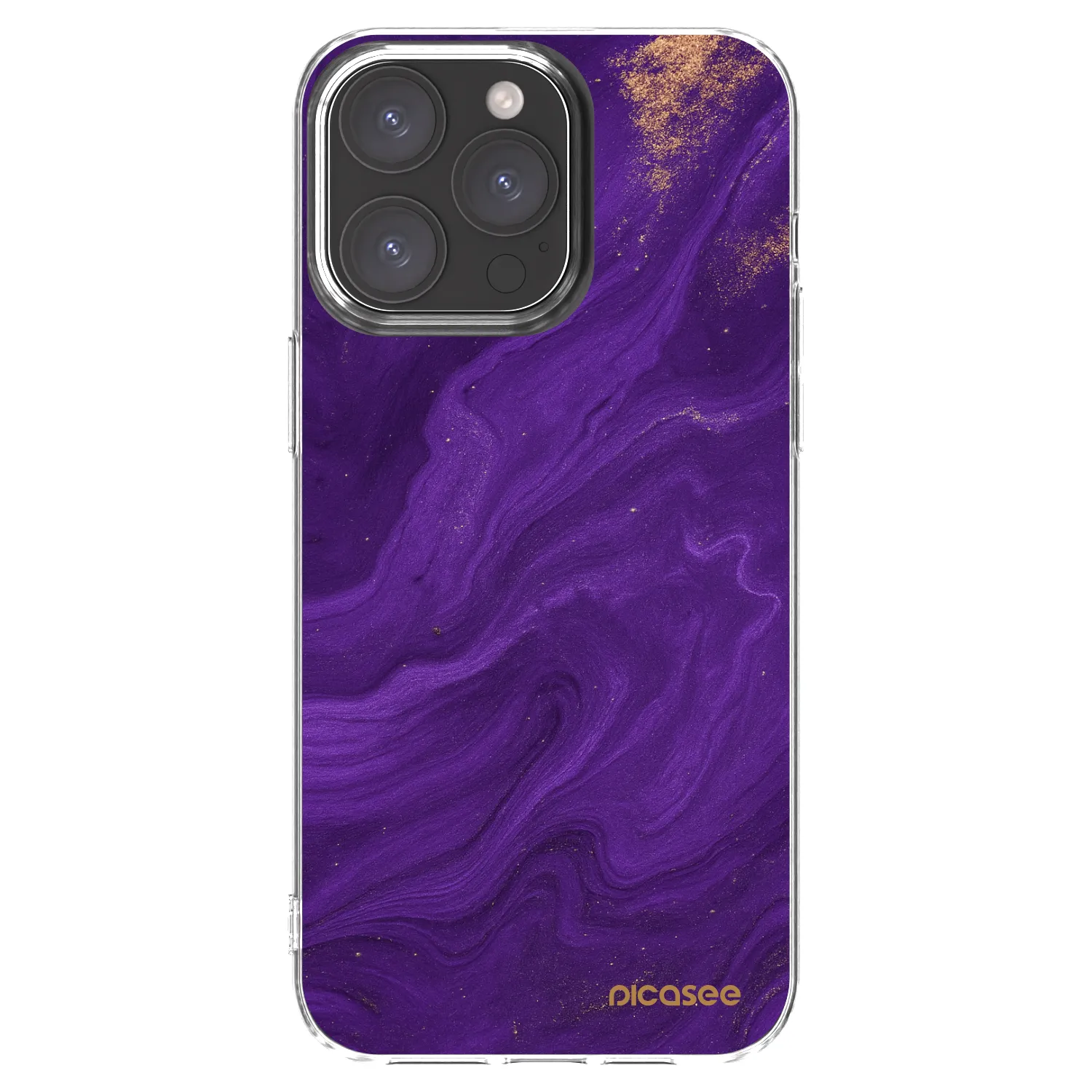 Silikónový prehľadný obal pre Apple iPhone 15 Pro Max - Purple