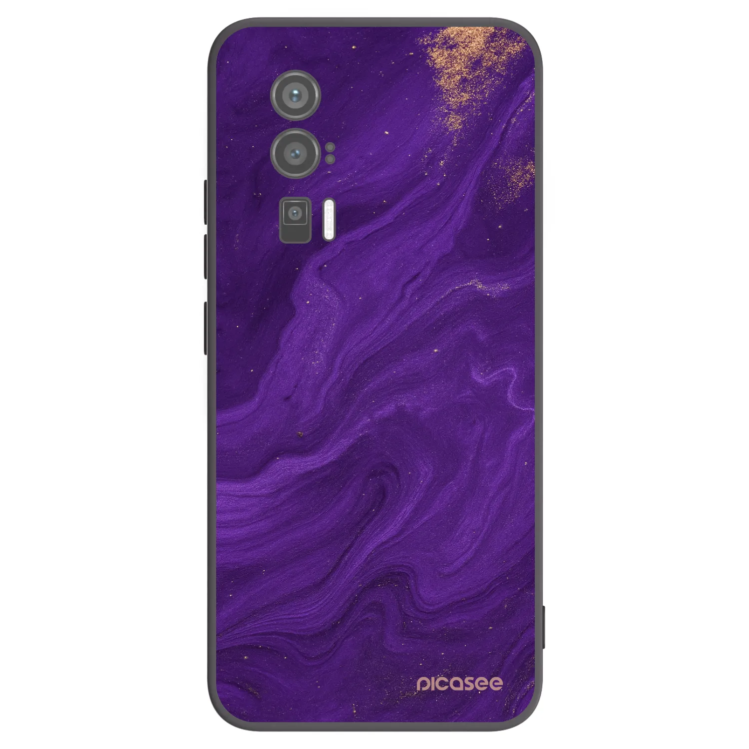 Picasee silikónový čierny obal pre Xiaomi Poco F5 Pro 5G - Purple