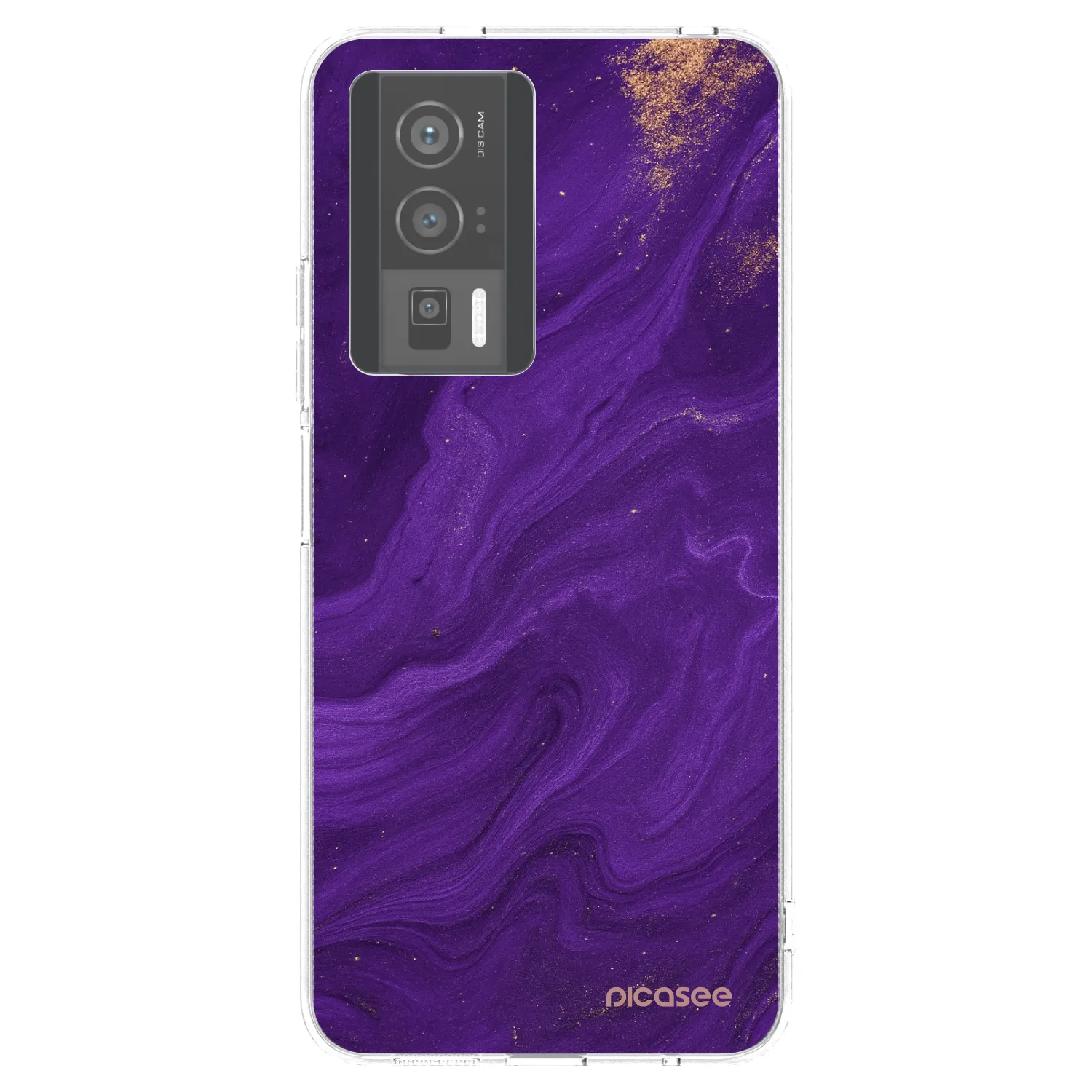 Picasee silikónový prehľadný obal pre Xiaomi Poco F5 Pro 5G - Purple