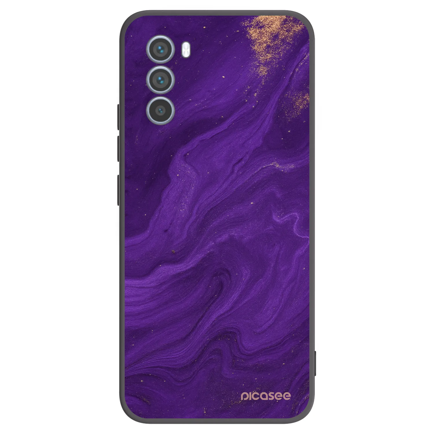 Picasee silikónový čierny obal pre Motorola Moto G62 - Purple