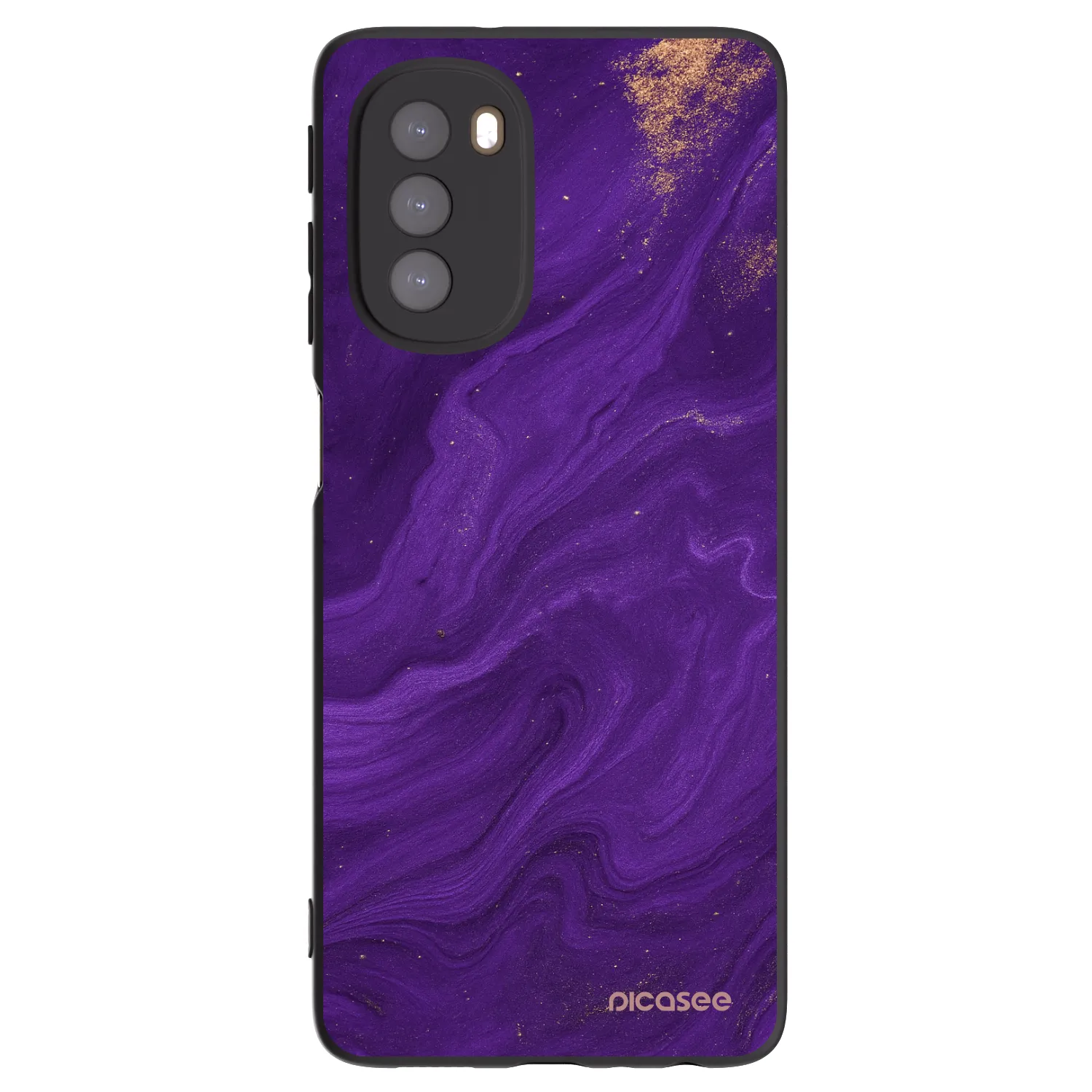 Picasee silikónový čierny obal pre Motorola Moto G51 - Purple
