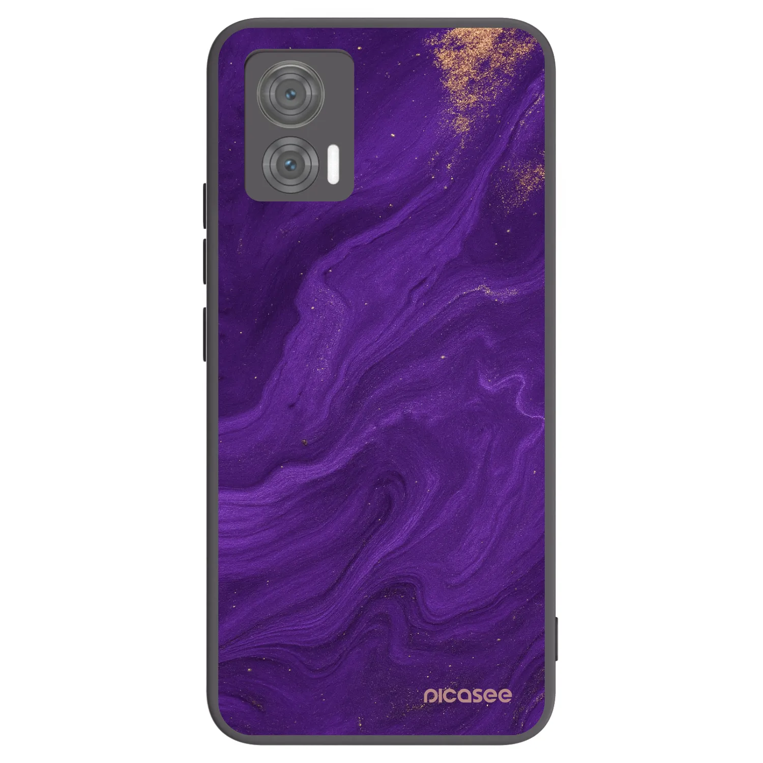 Picasee silikónový čierny obal pre Motorola Edge 30 Neo - Purple