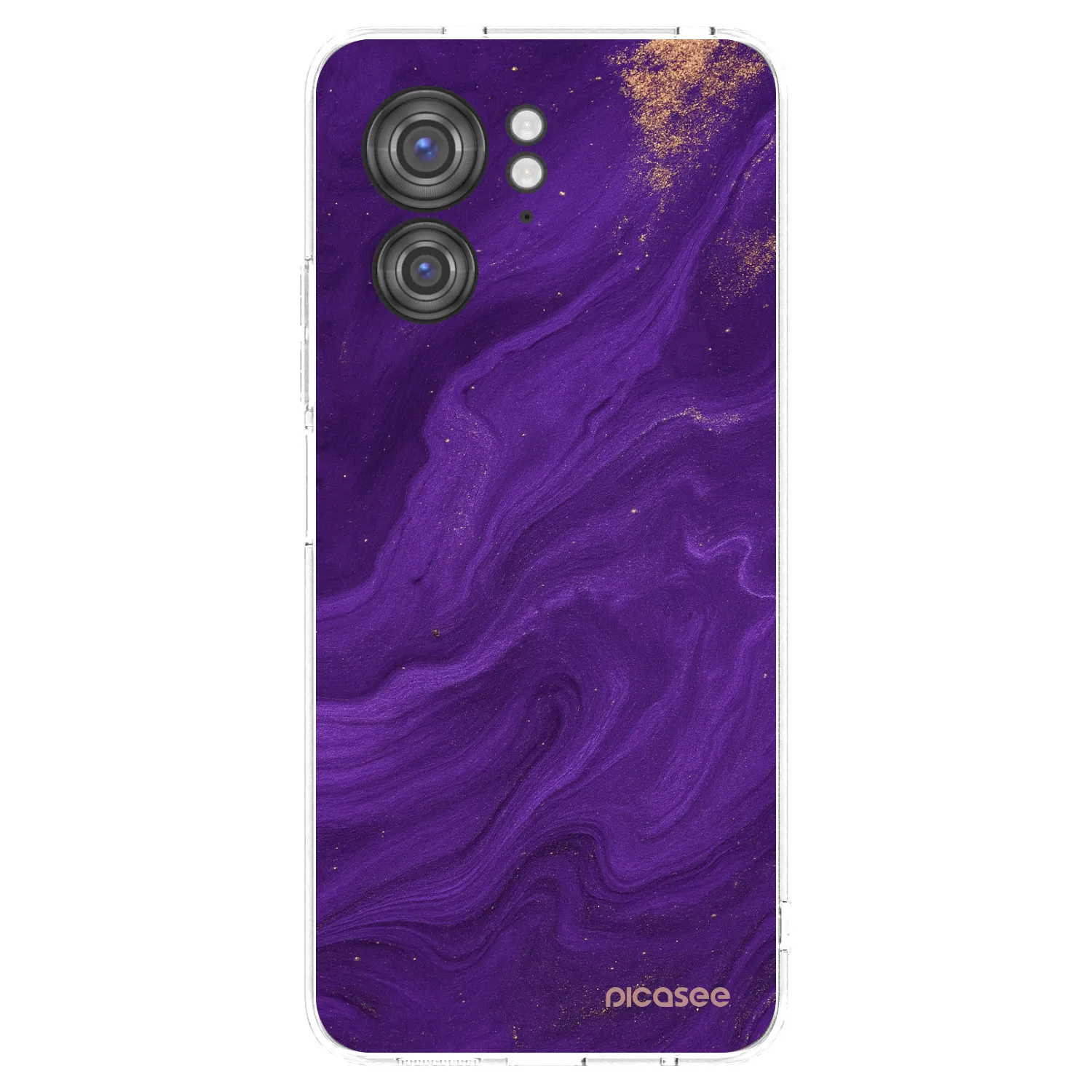 Picasee silikónový prehľadný obal pre Motorola Edge 40 - Purple