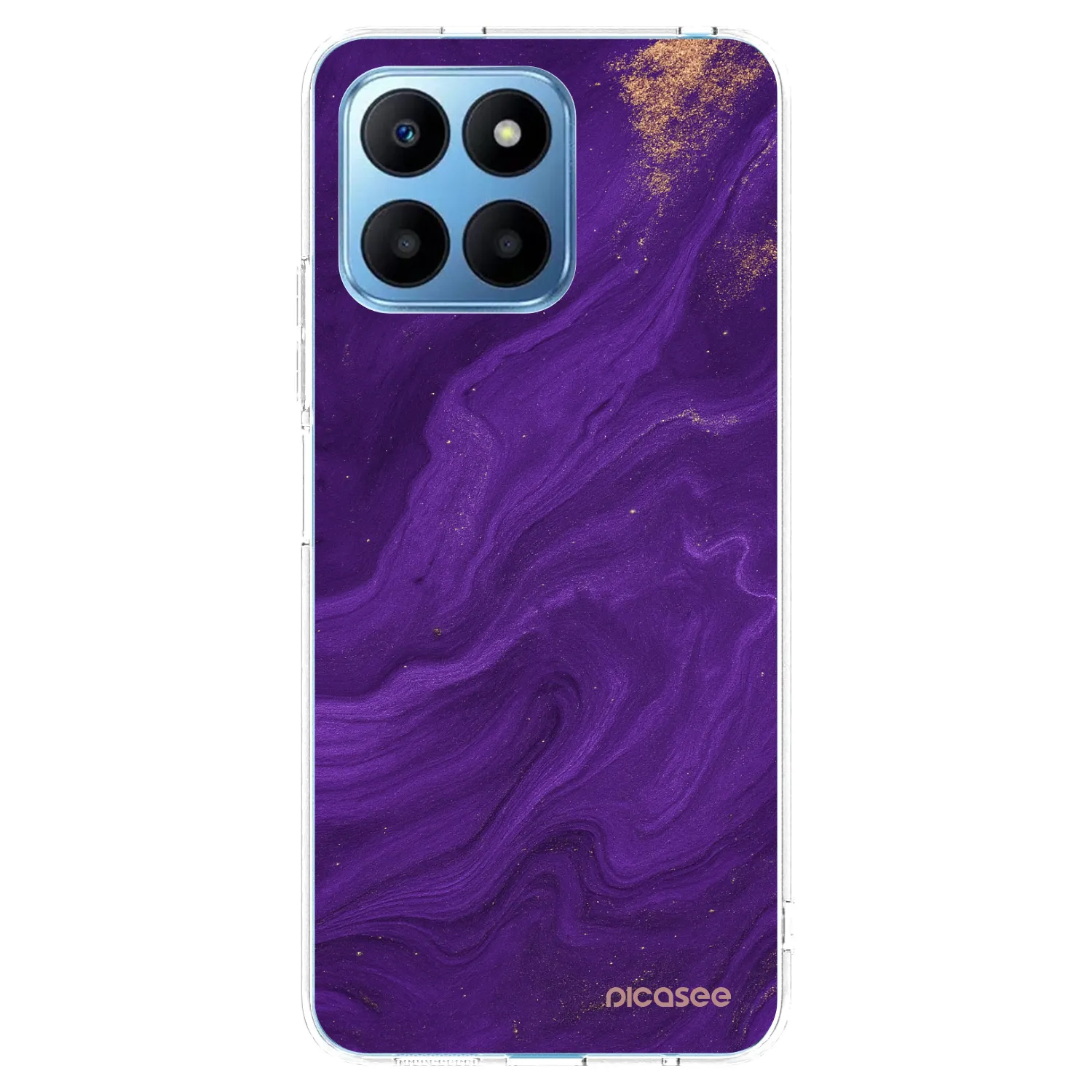 Picasee silikónový prehľadný obal pre Honor 70 Lite - Purple