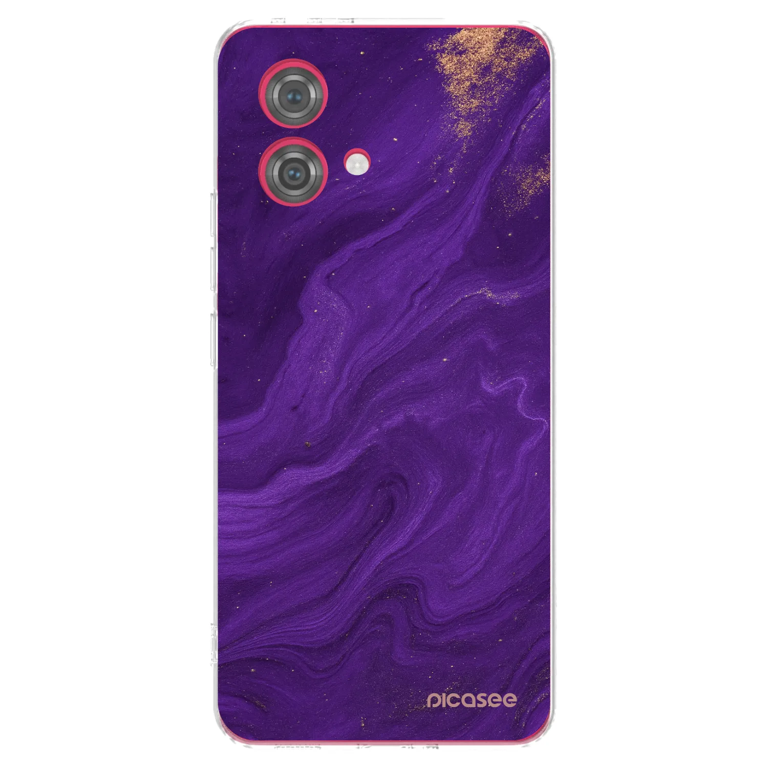 Picasee silikónový prehľadný obal pre Motorola Moto G84 5G - Purple