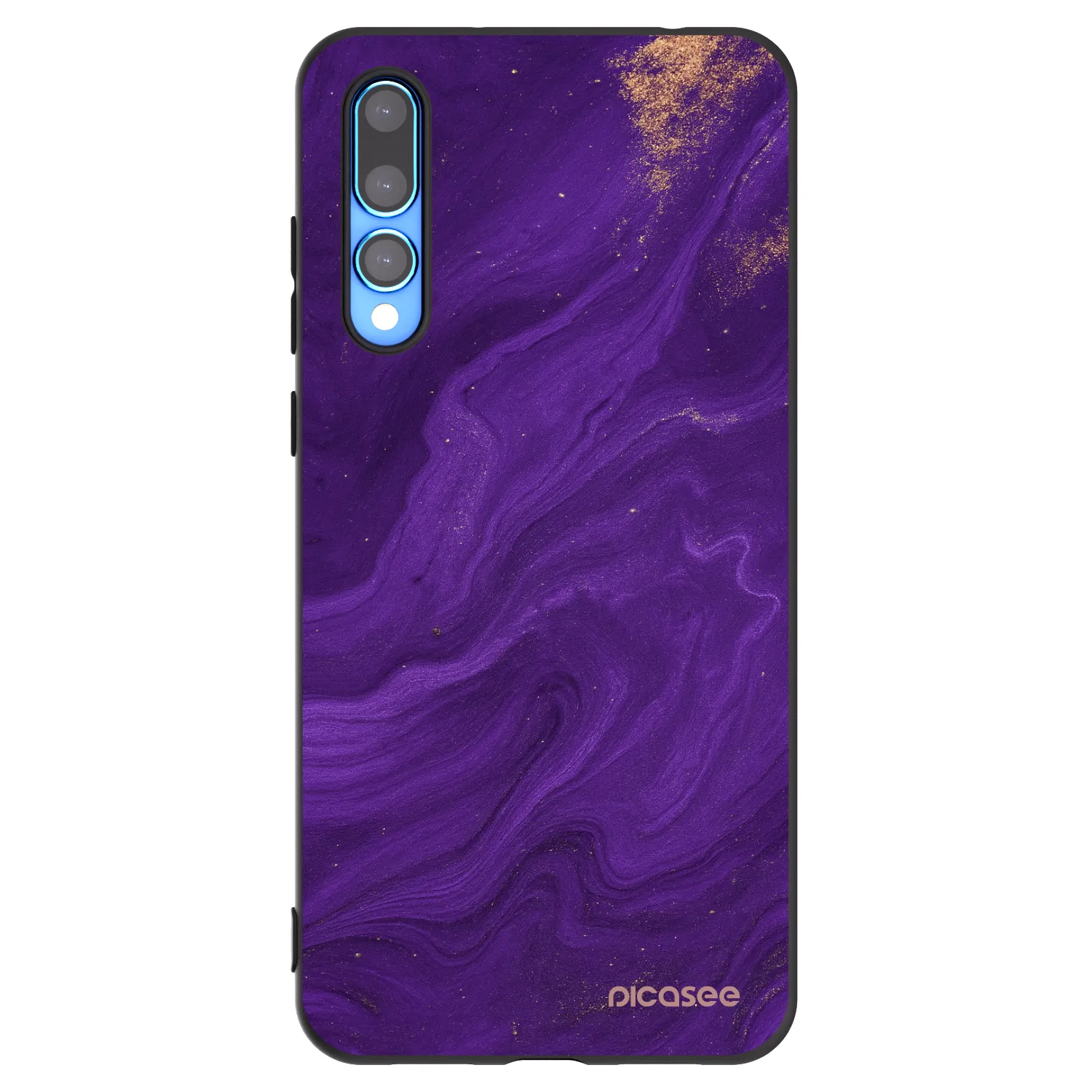 Picasee silikónový čierny obal pre Huawei P20 Pro - Purple