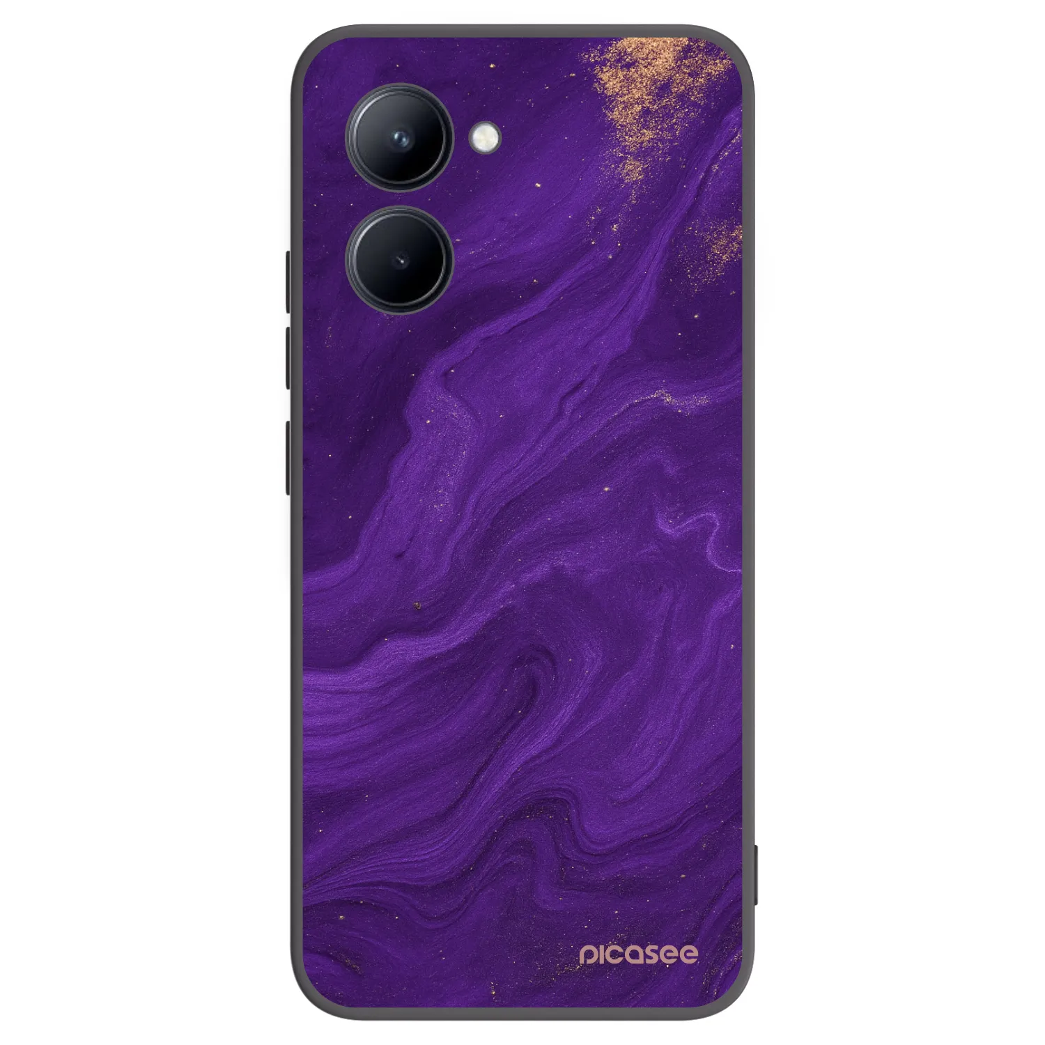 Picasee silikónový čierny obal pre Realme C33 (2023) - Purple