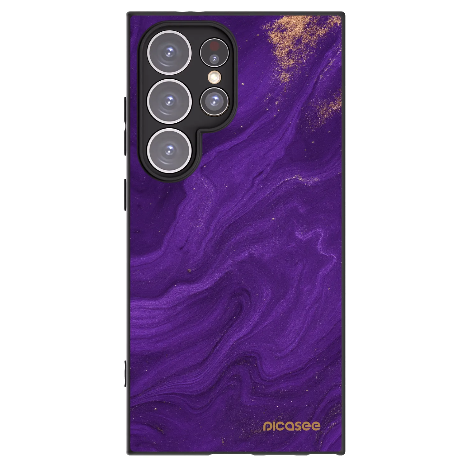 Picasee silikónový čierny obal pre Samsung Galaxy S24 Ultra S928B 5G - Purple