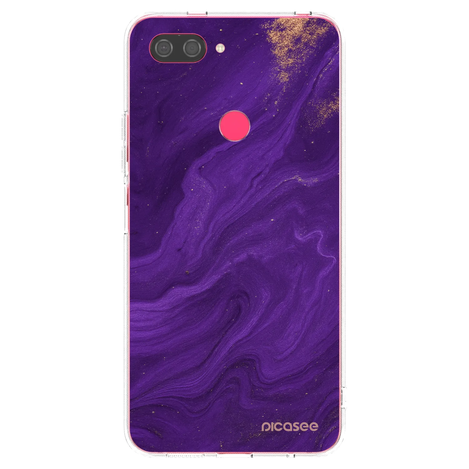 Picasee silikónový prehľadný obal pre Xiaomi Mi 8 Lite - Purple