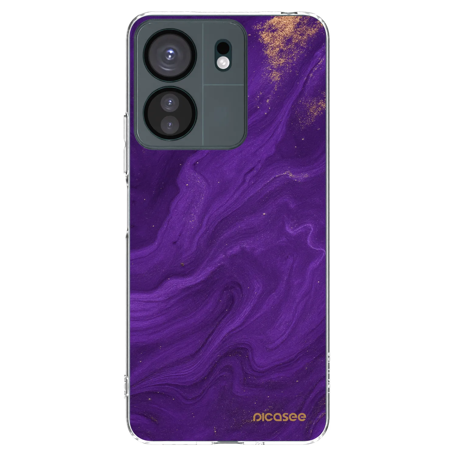 Picasee silikónový prehľadný obal pre Xiaomi Redmi 13C 4G - Purple
