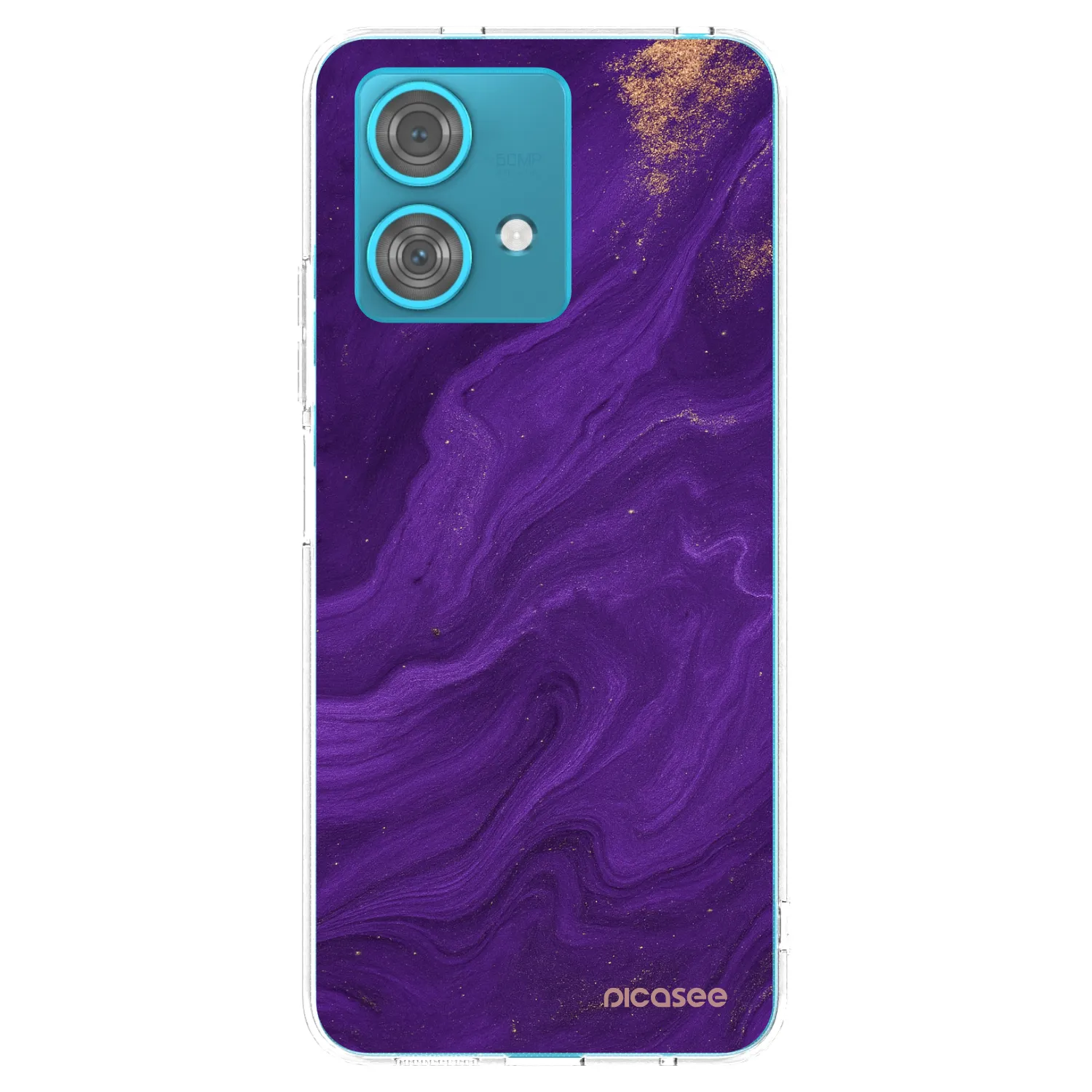 Picasee silikónový prehľadný obal pre Motorola Edge 40 Neo - Purple