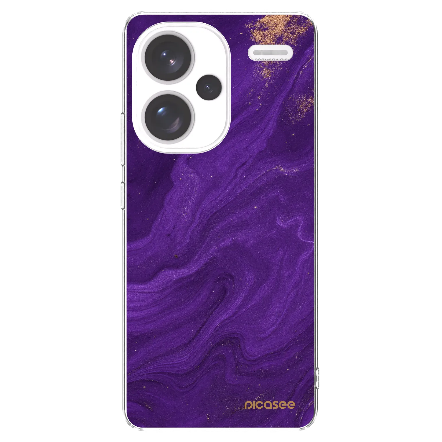 Picasee silikónový prehľadný obal pre Xiaomi Redmi Note 13 Pro+ 5G - Purple