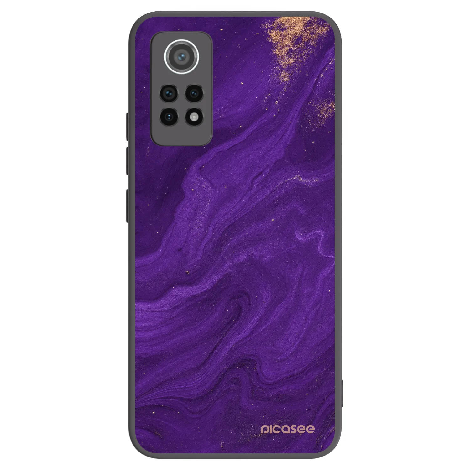 Picasee silikónový čierny obal pre Xiaomi Redmi Note 12 Pro 4G - Purple