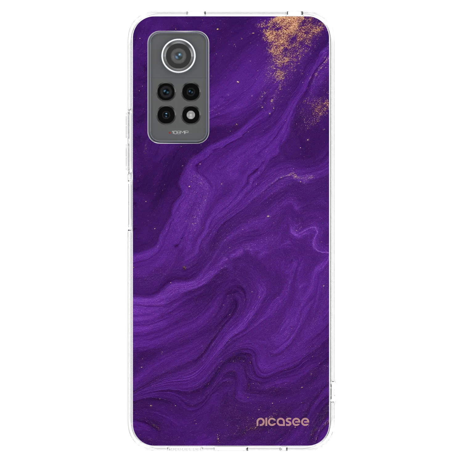Picasee silikónový prehľadný obal pre Xiaomi Redmi Note 12 Pro 4G - Purple