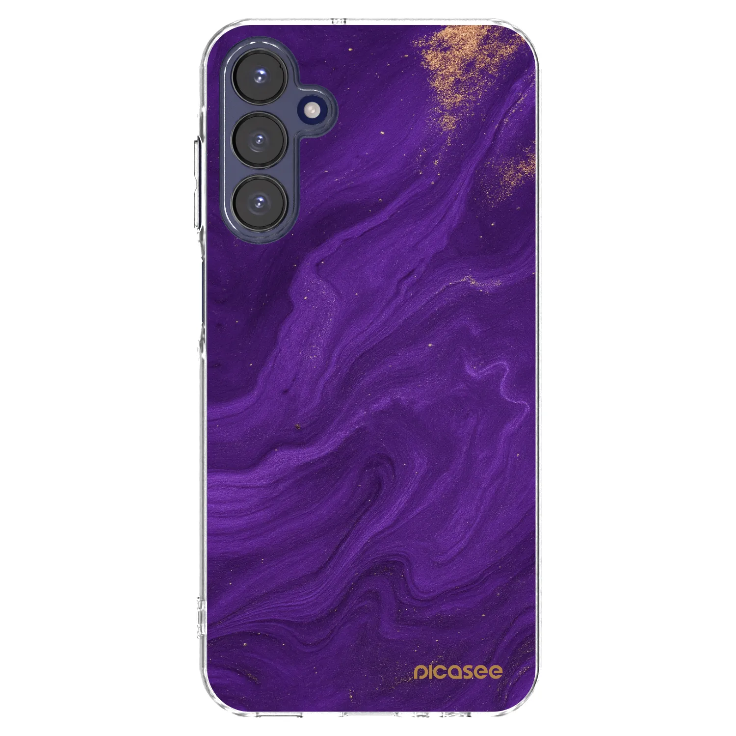 Picasee silikónový prehľadný obal pre Samsung Galaxy A15 A155F 4G - Purple