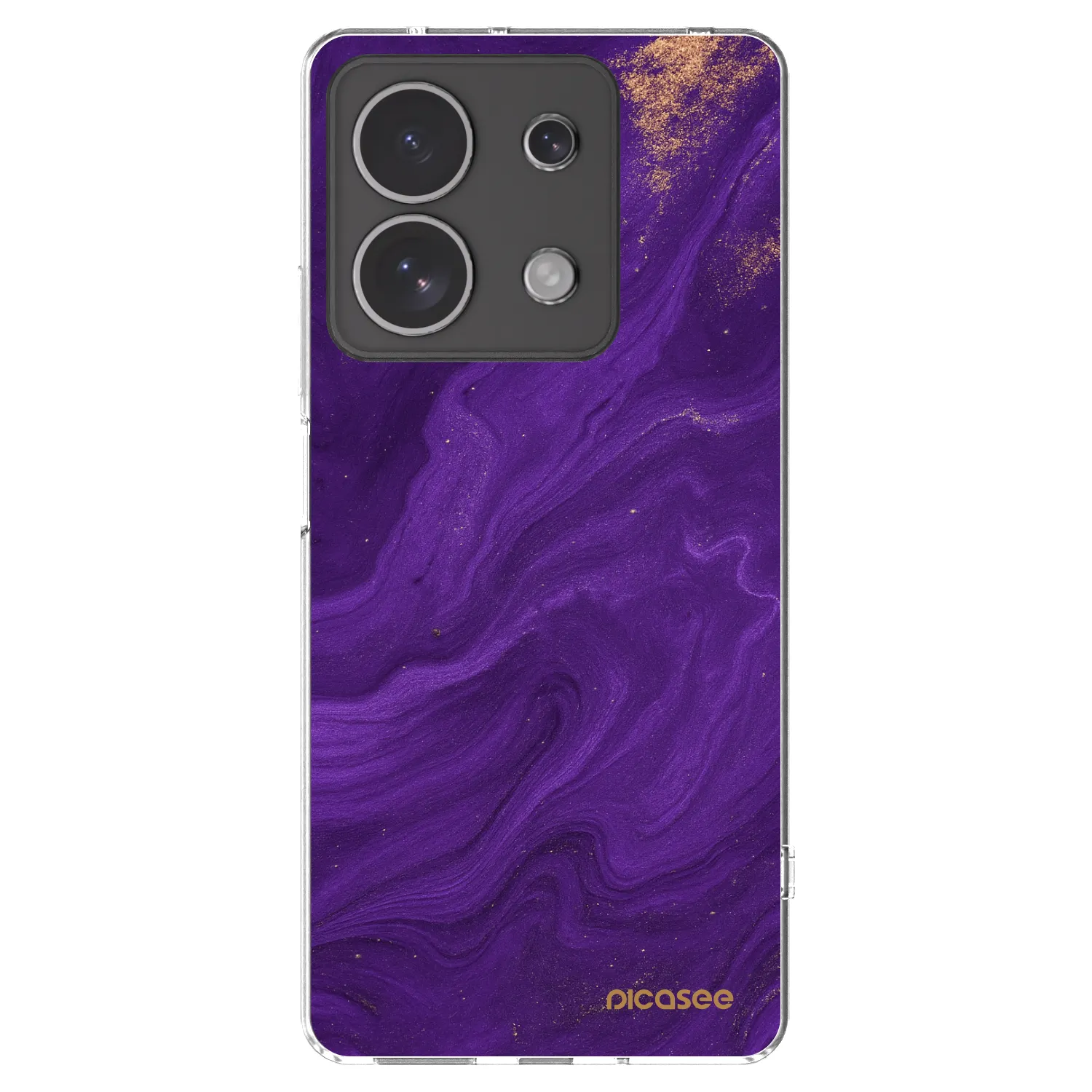 Picasee silikónový prehľadný obal pre Xiaomi Redmi Note 13 4G - Purple