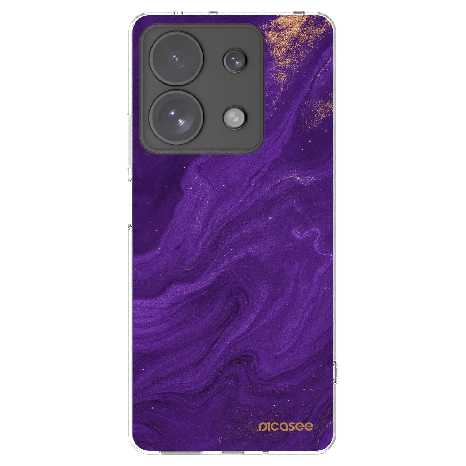 Picasee silikónový prehľadný obal pre Xiaomi Redmi Note 13 Pro 4G - Purple