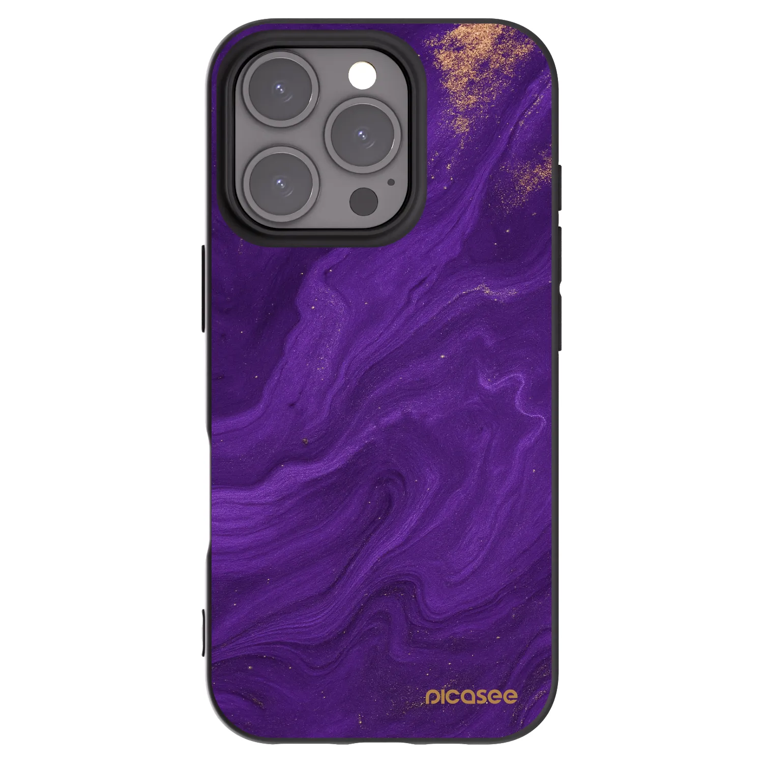 Picasee silikónový čierny obal pre Apple iPhone 16 Pro - Purple