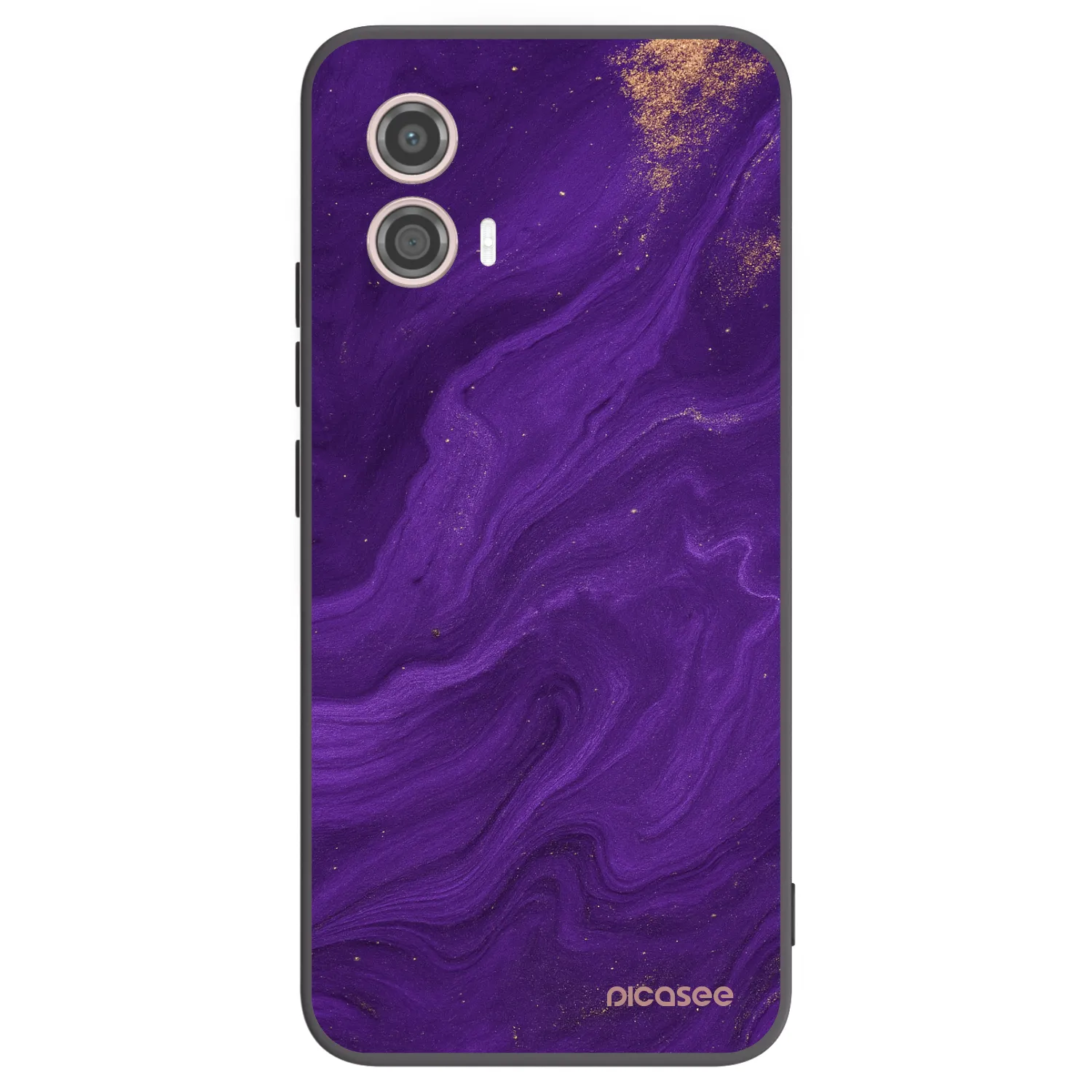 Picasee silikónový čierny obal pre Motorola Moto G53 5G - Purple