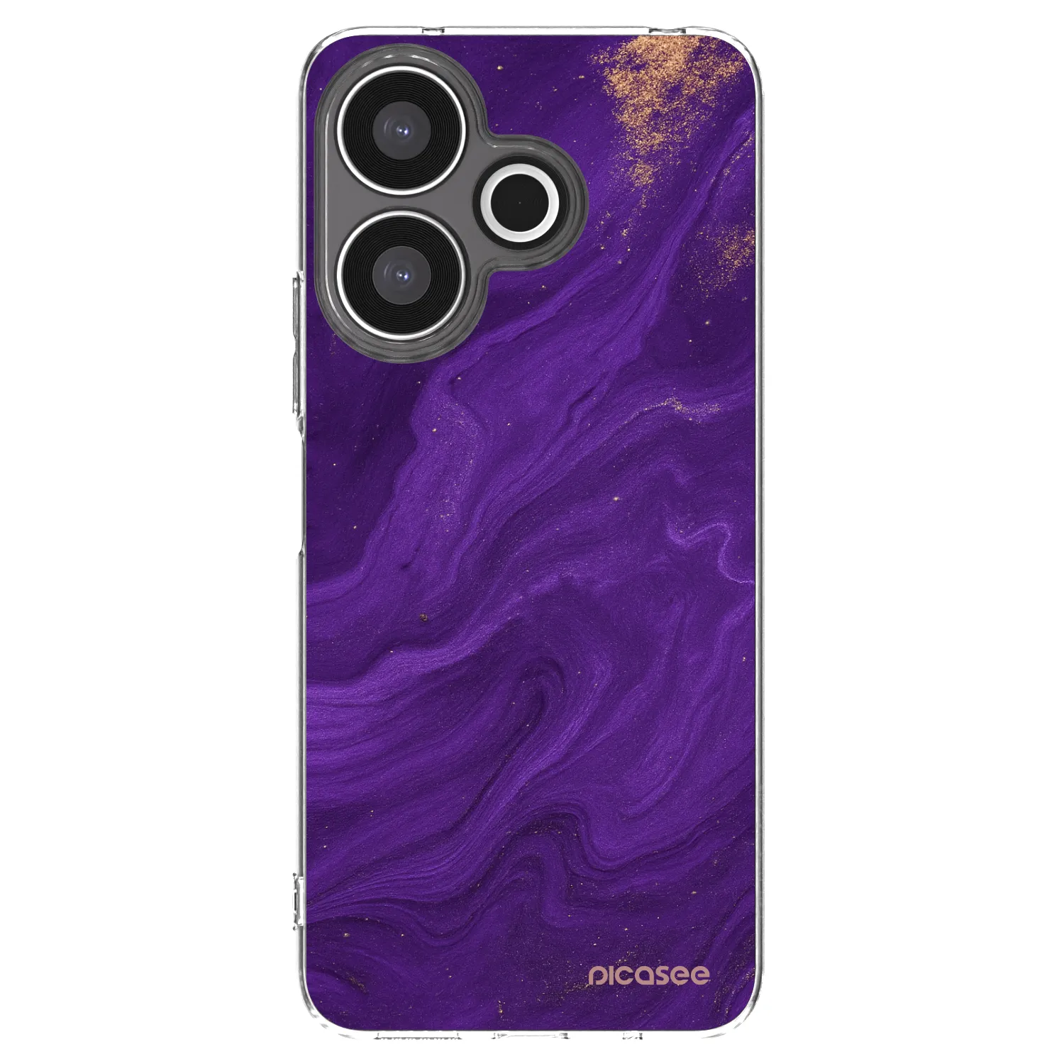 Picasee silikónový prehľadný obal pre Xiaomi Redmi 13 4G - Purple