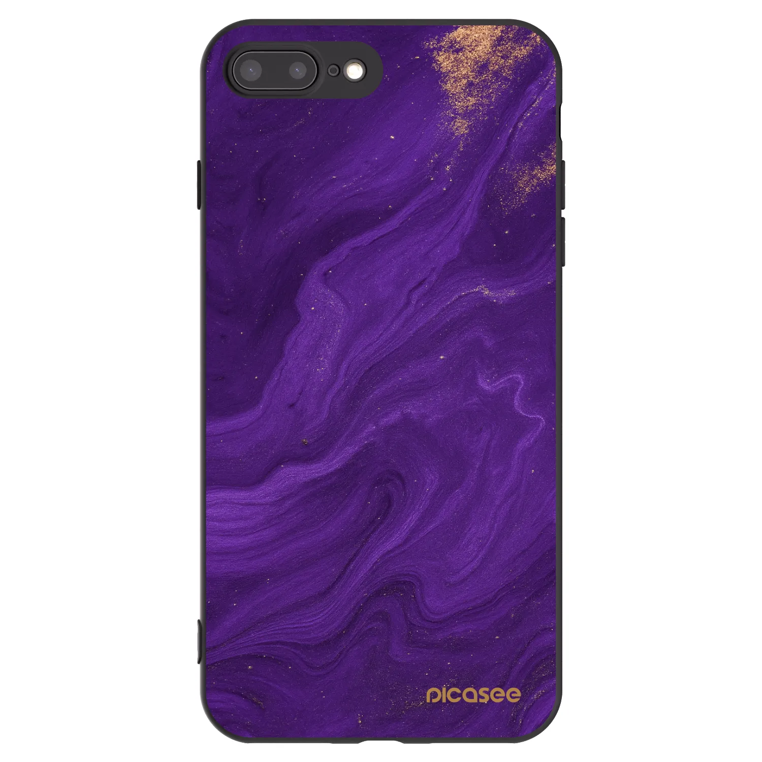 Picasee silikónový čierny obal pre Apple iPhone 8 Plus - Purple