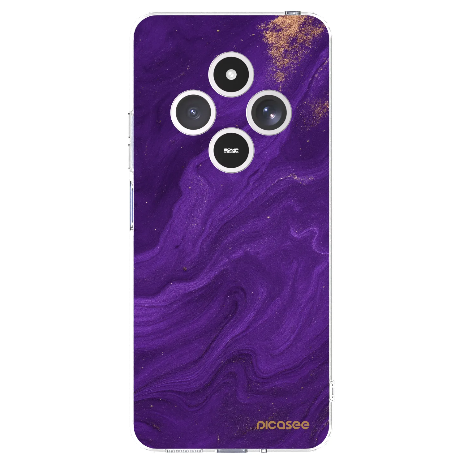 Picasee silikónový prehľadný obal pre Xiaomi Redmi 14C - Purple