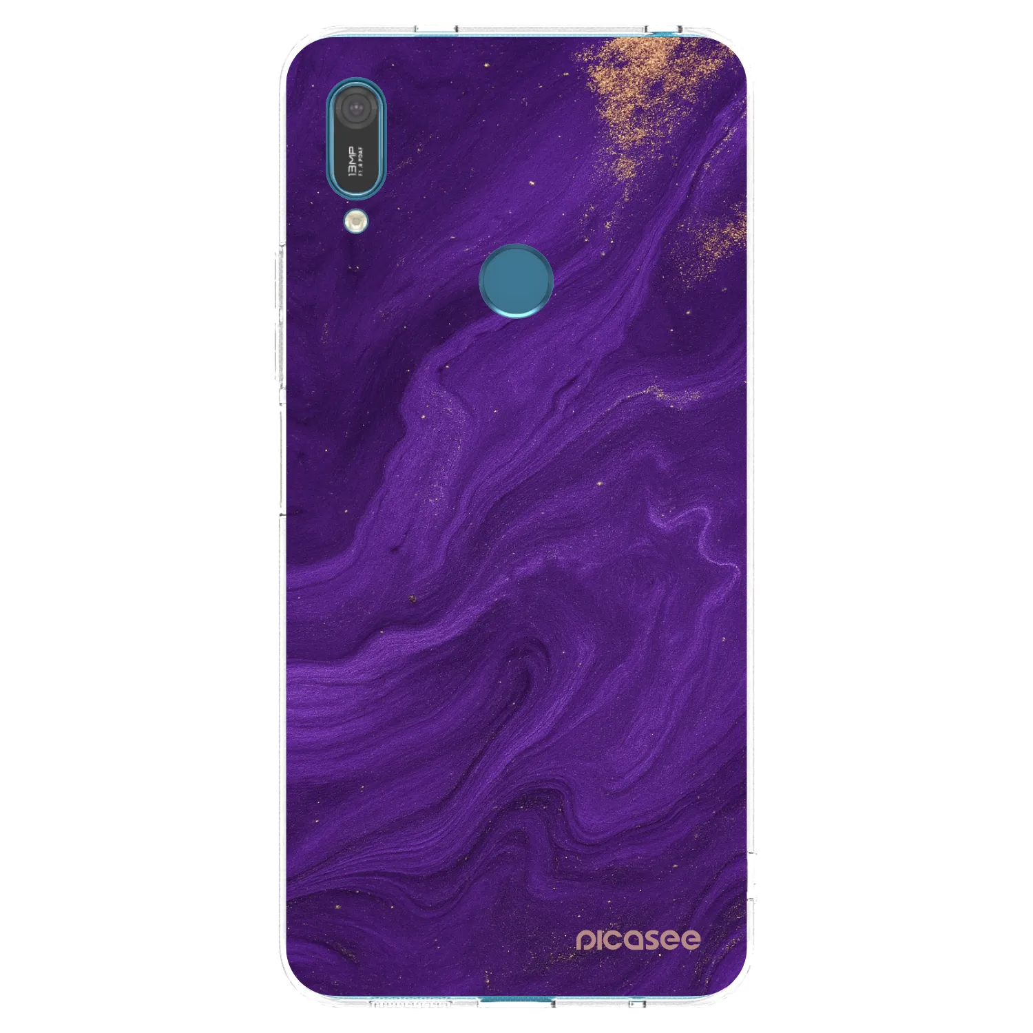Picasee silikónový prehľadný obal pre Huawei Y7 2019 - Purple