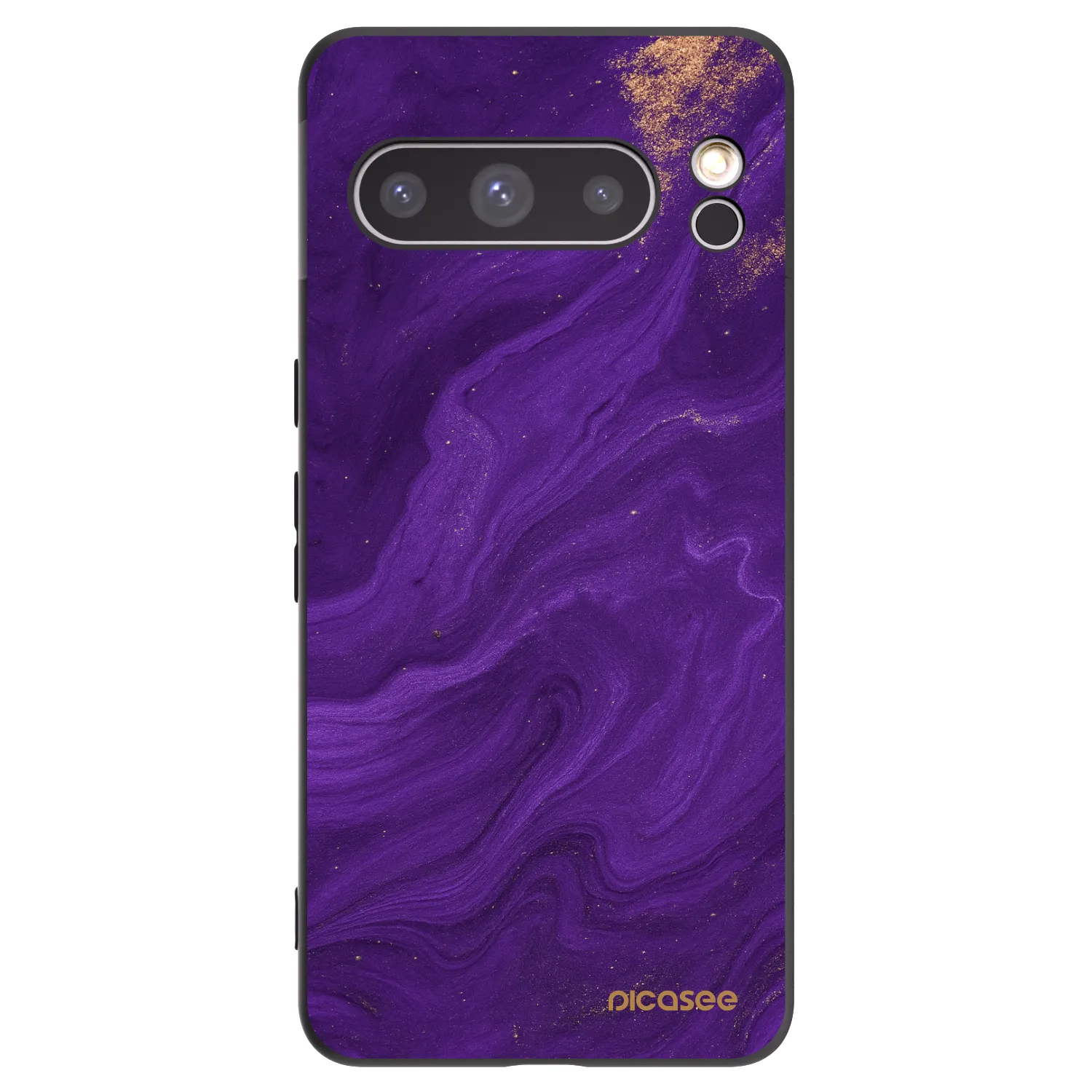 Picasee silikónový čierny obal pre Google Pixel 8 Pro - Purple