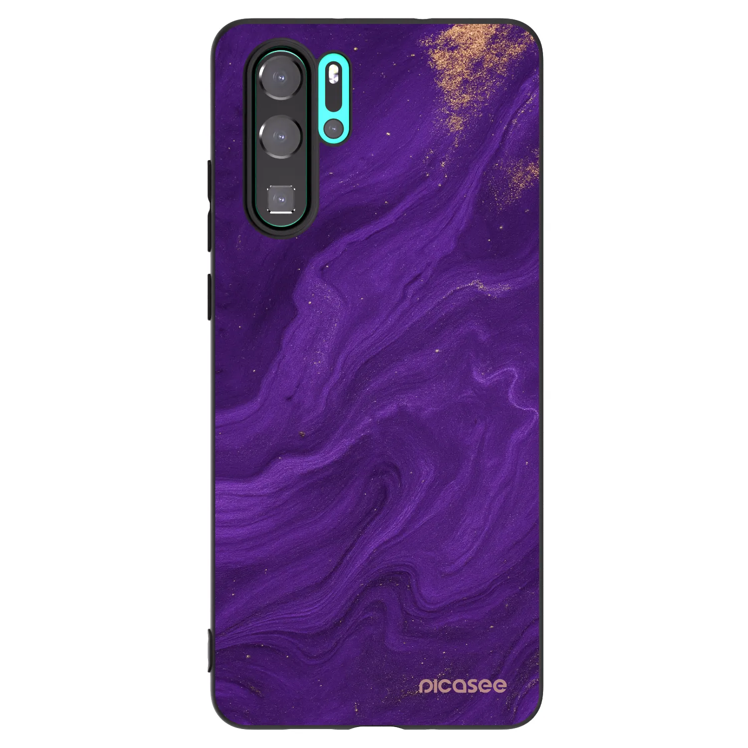 Picasee silikónový čierny obal pre Huawei P30 Pro - Purple