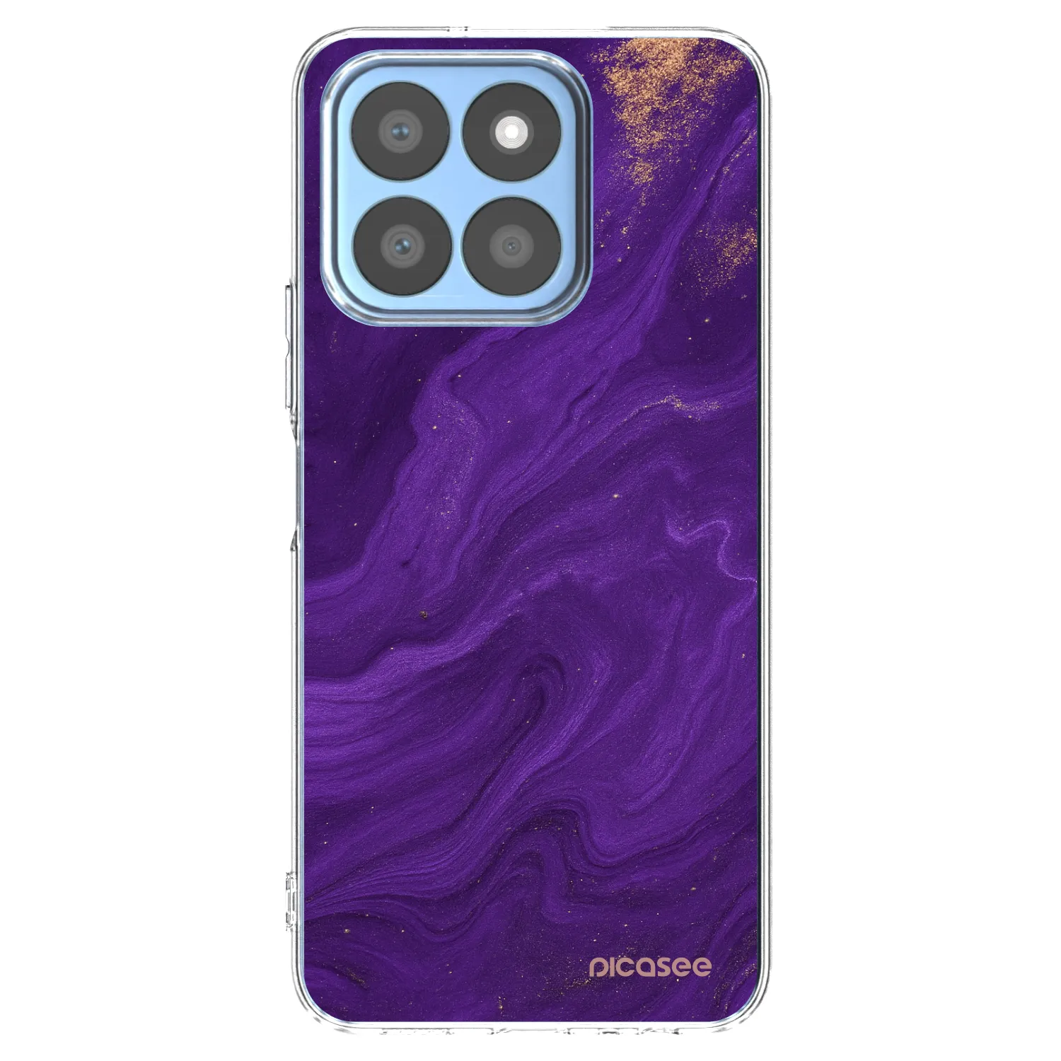 Picasee silikónový prehľadný obal pre Honor X8c - Purple