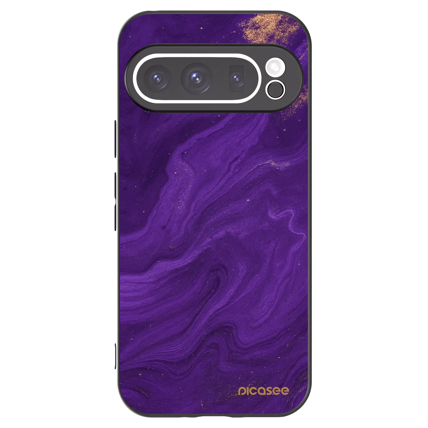 Picasee silikónový čierny obal pre Google Pixel 9 Pro - Purple