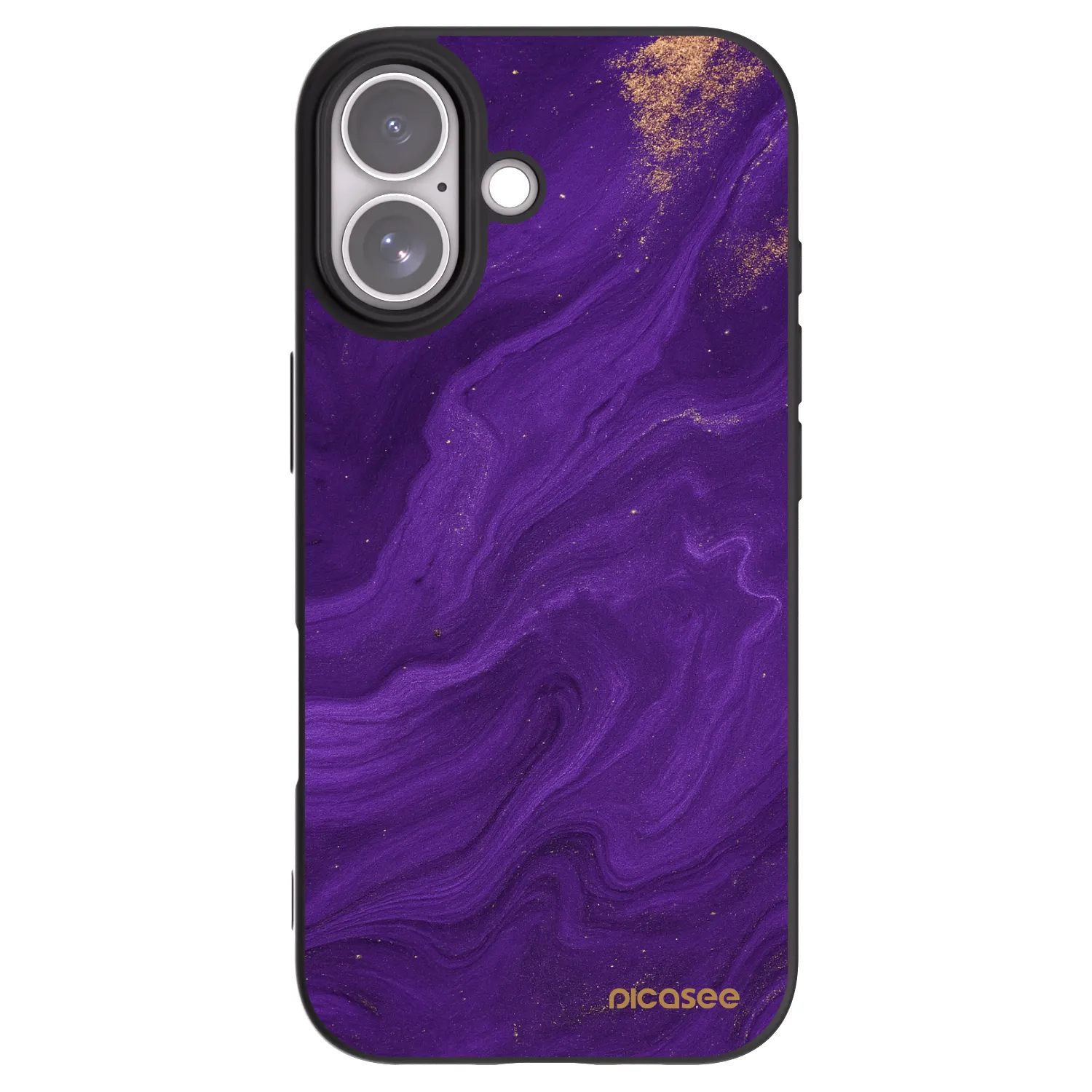 Picasee silikónový čierny obal pre Apple iPhone 17 - Purple