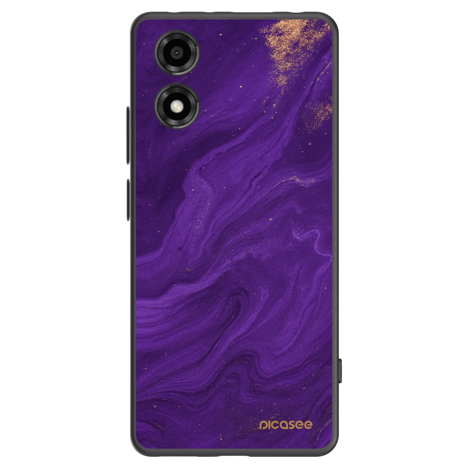 Picasee silikónový čierny obal pre Motorola Moto E14 - Purple