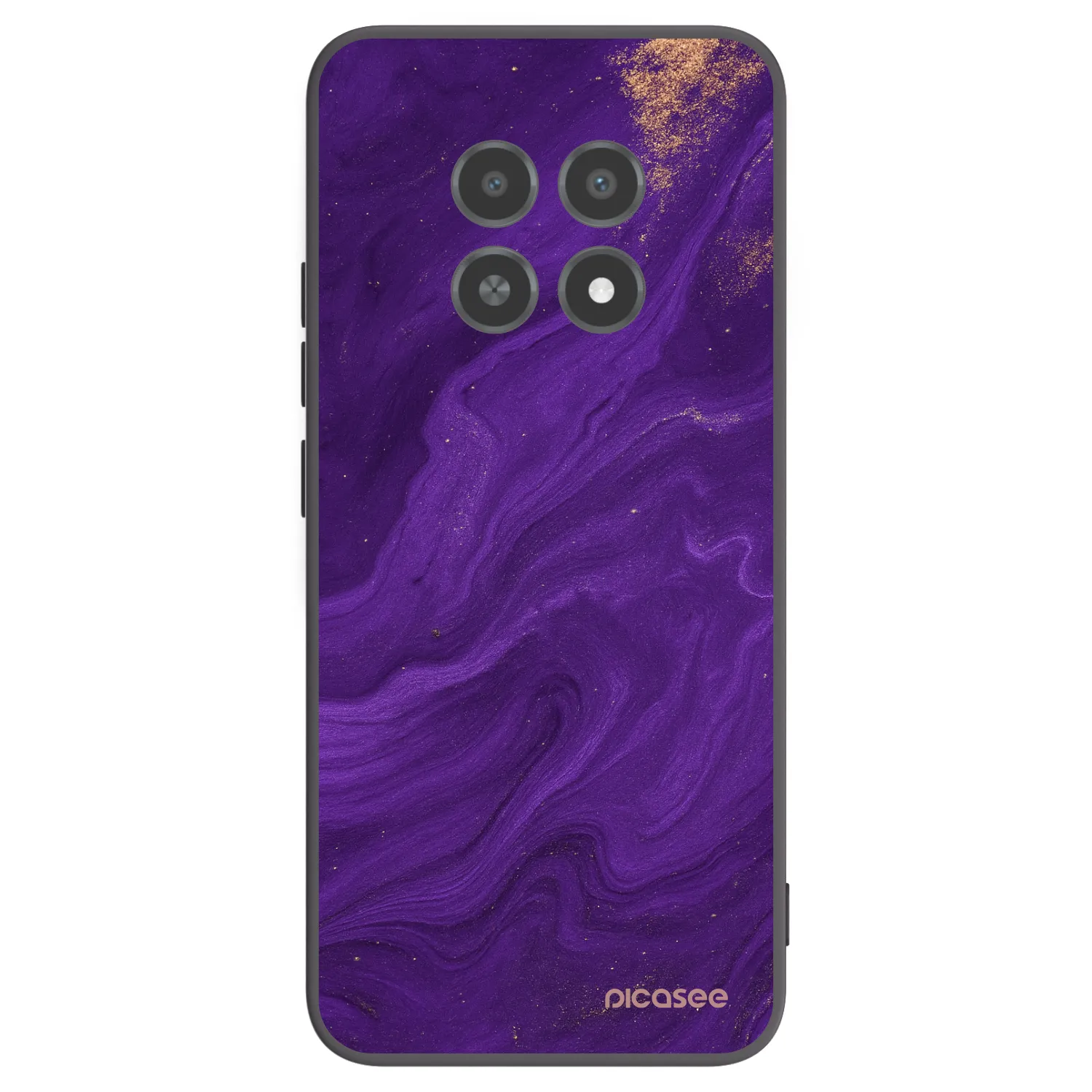 Picasee silikónový čierny obal pre Realme 12X - Purple