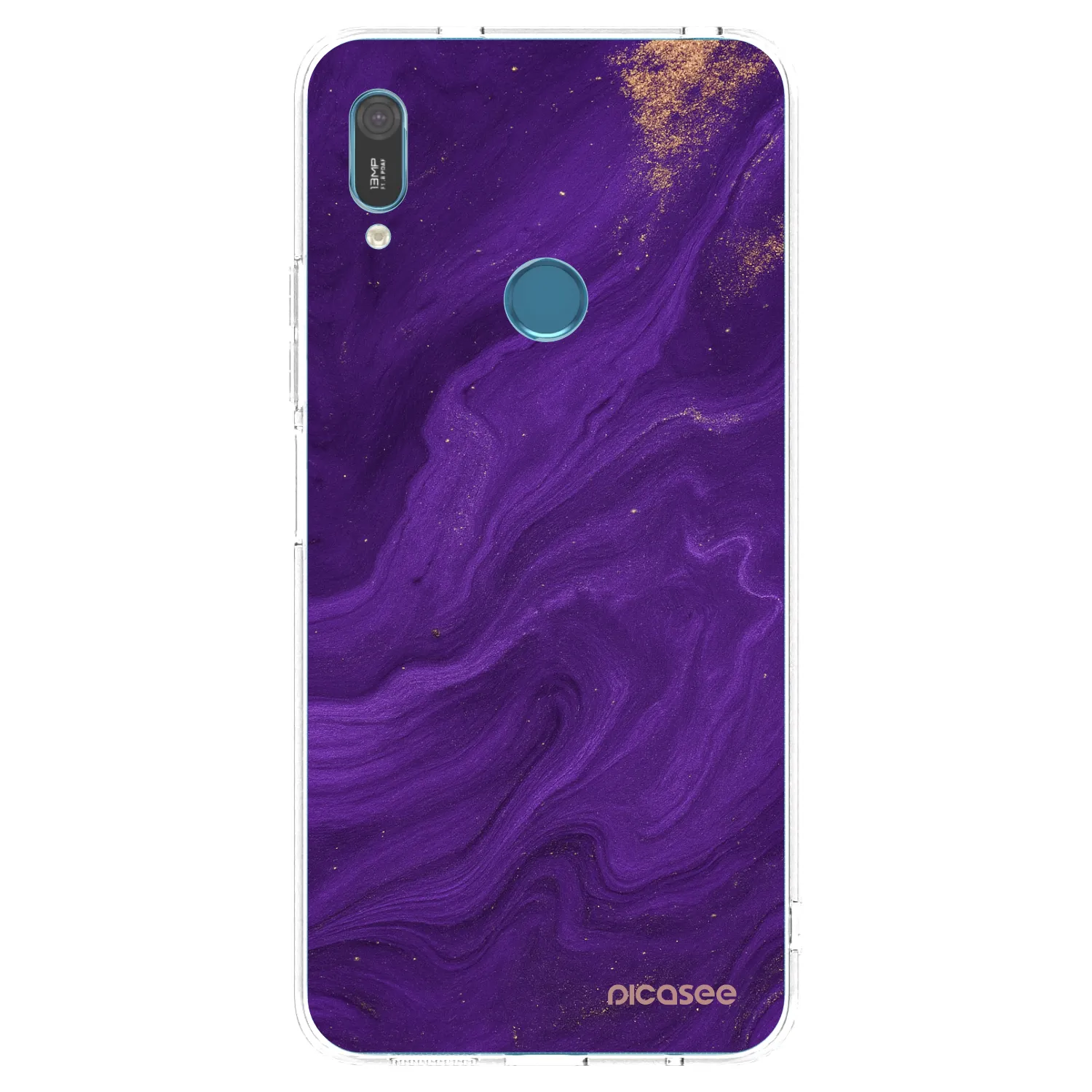 Picasee silikónový prehľadný obal pre Huawei Y6 2019 - Purple